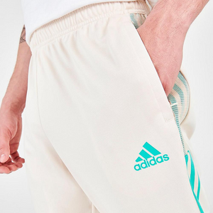Adidas Men's Tiro Reflective Track Pants - Beige / Cyan Sportive