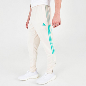 Adidas Men's Tiro Reflective Track Pants - Beige / Cyan Sportive
