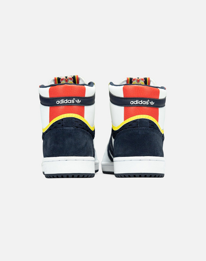 Adidas Men's Top Ten RB Hi Shoes - White / Navy / Red / Yellow - Shopsportive