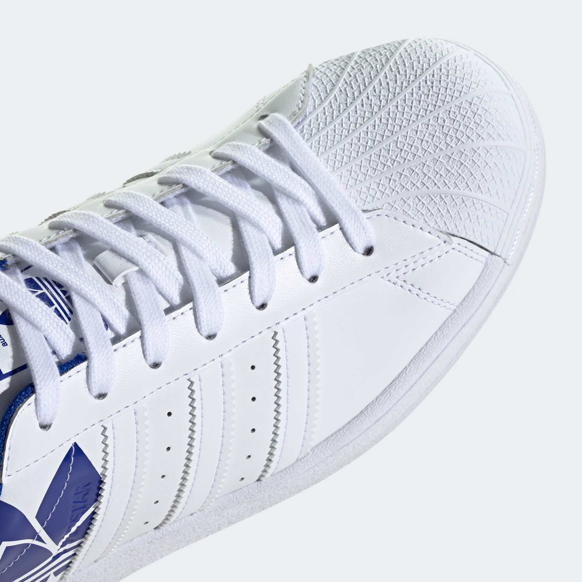 Adidas Superstar Shoes - Cloud White / Royal Blue Sportive