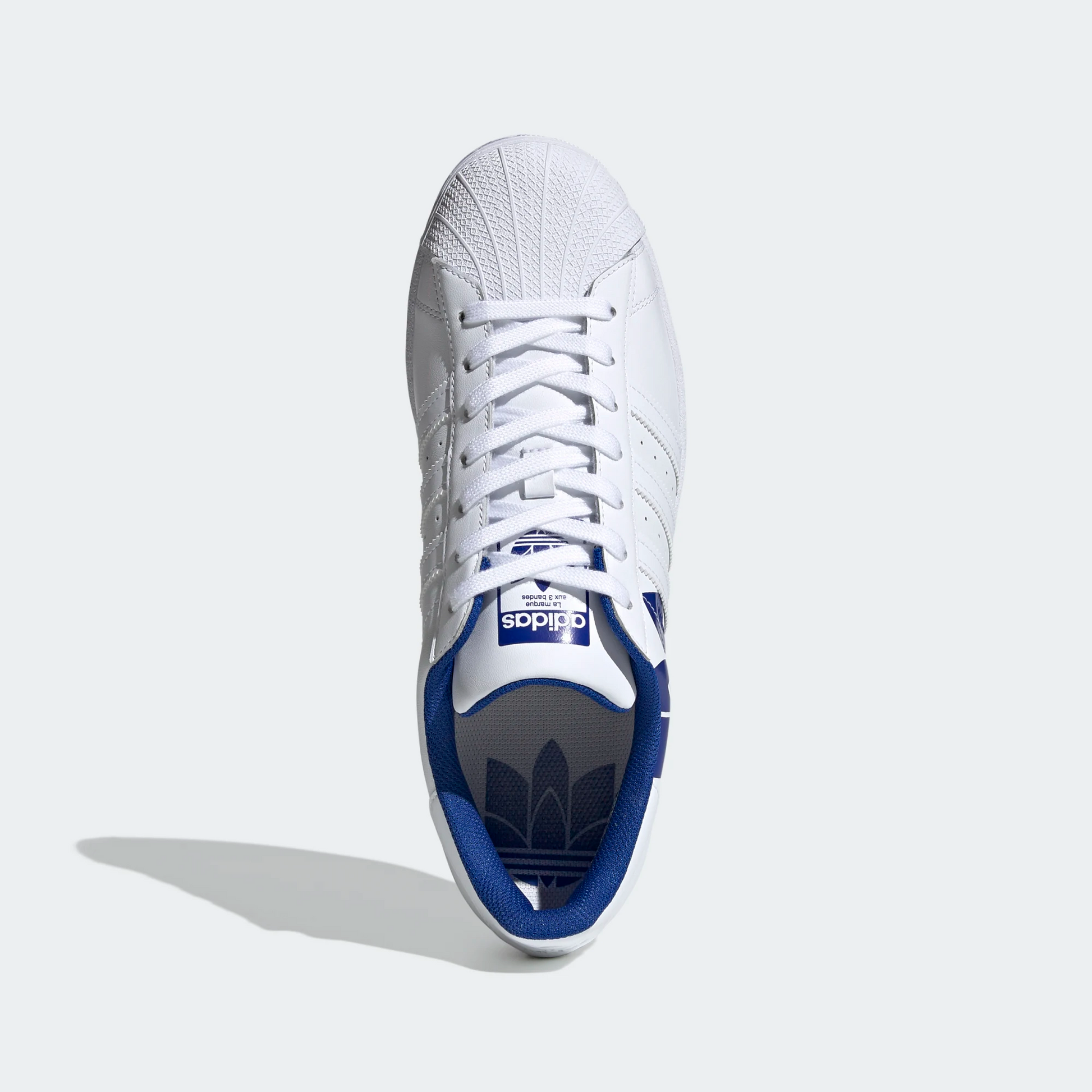 Adidas Superstar Shoes - Cloud White / Royal Blue Sportive