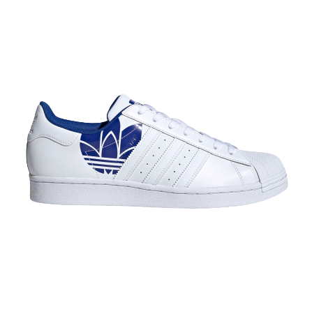 Adidas Superstar Shoes - Cloud White / Royal Blue Sportive