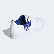 Load image into Gallery viewer, Adidas Superstar Shoes - Cloud White / Royal Blue Sportive
