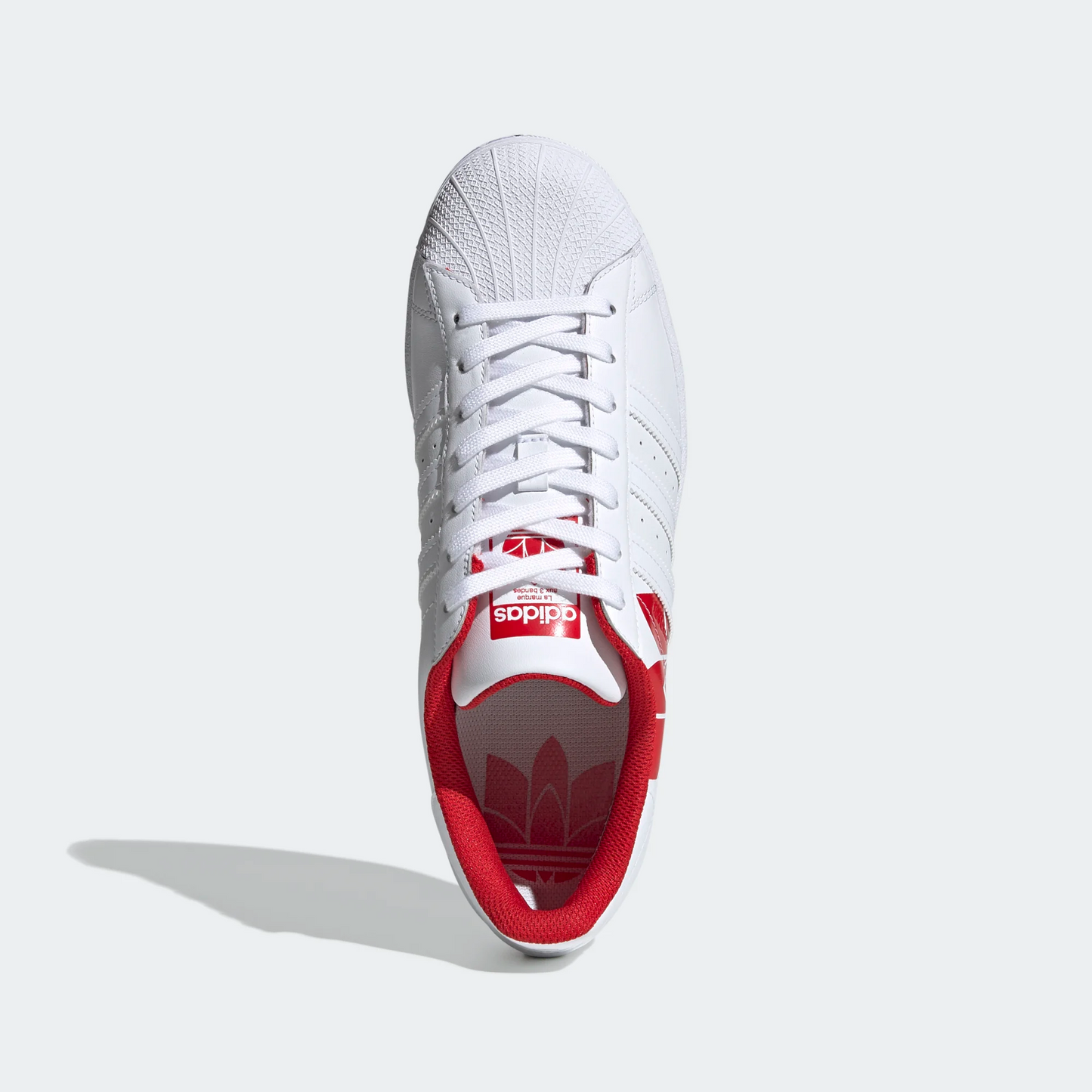 Adidas Superstar Shoes - Cloud White / Scarlet red Sportive