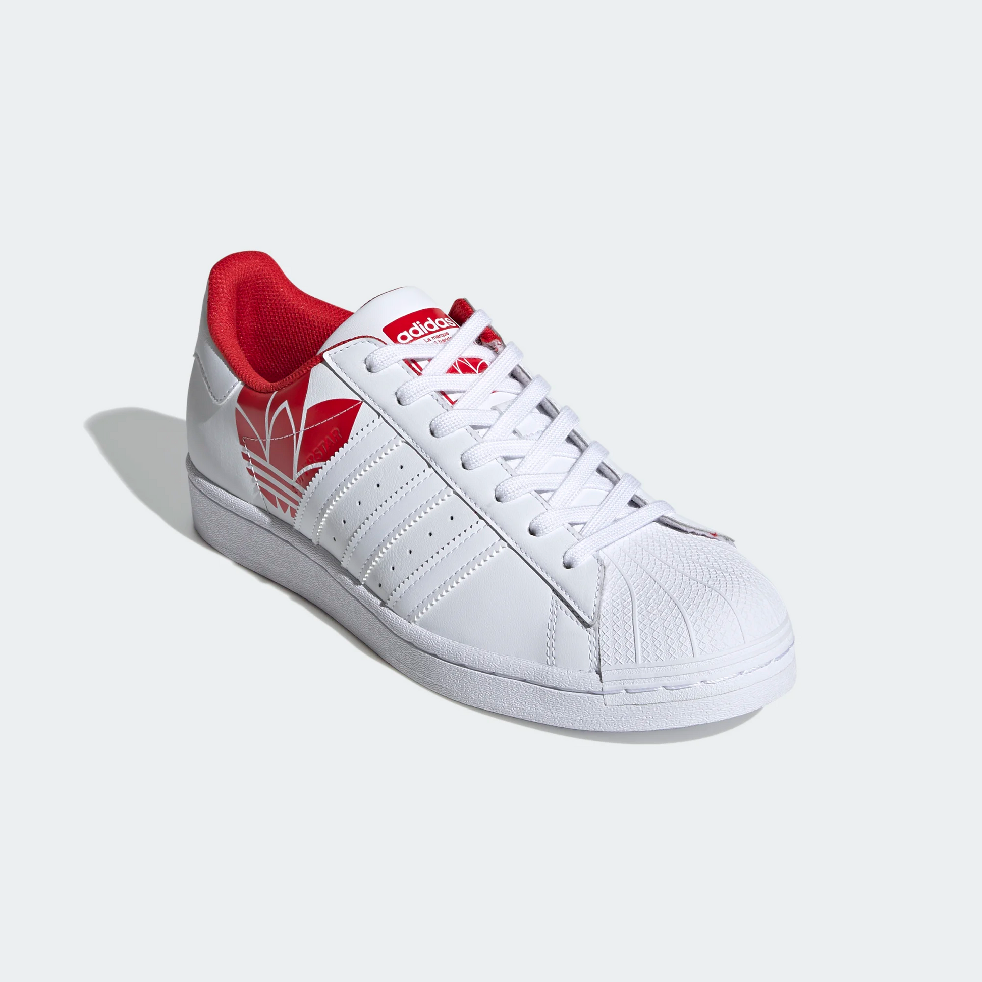 All red adidas superstar shoes best sale