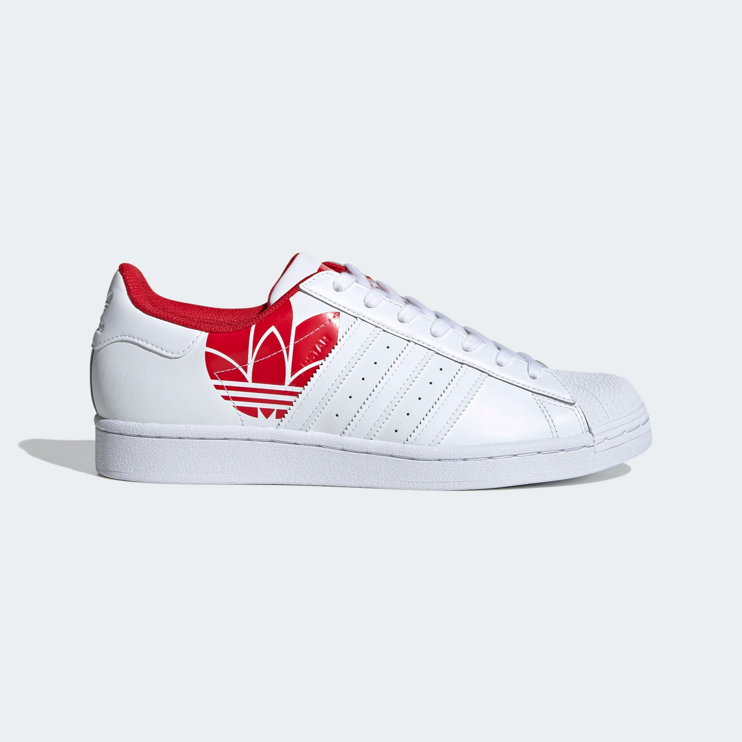 Adidas Superstar Shoes Cloud White Scarlet red Sportive