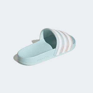 Adidas Women's Adilette Slides - Almost Blue / Cloud White / Core Black Sportive