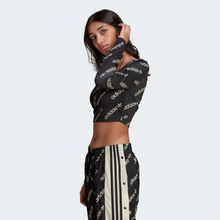 Load image into Gallery viewer, Adidas Women&#39;s Long Sleeve Crop Top - Black / White Sportive
