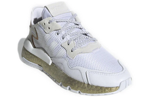 Adidas Women's Nite Jogger Shoes - Cloud White / Periwinkle Gold Sportive