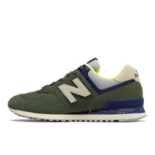 Load image into Gallery viewer, New Balance Men&#39;s 574 Shoes - Dark Covert Green / Blue Sportive
