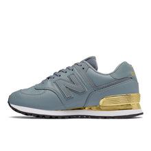 Load image into Gallery viewer, New Balance Women&#39;s 574 Gold Dip Shoes - Slate / Metallic Gold Sportive
