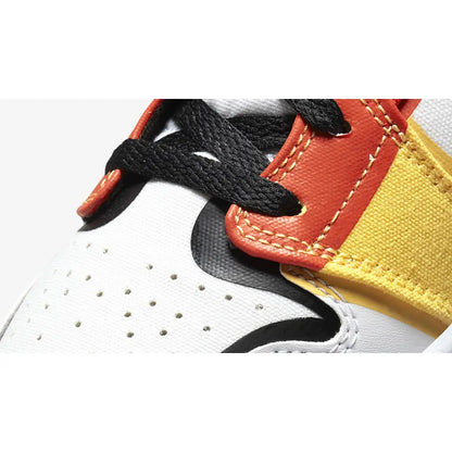 Nike Kids' Air Jordan 1 Mid Shoes - White / Black / Red / Yellow / Blue - Shopsportive