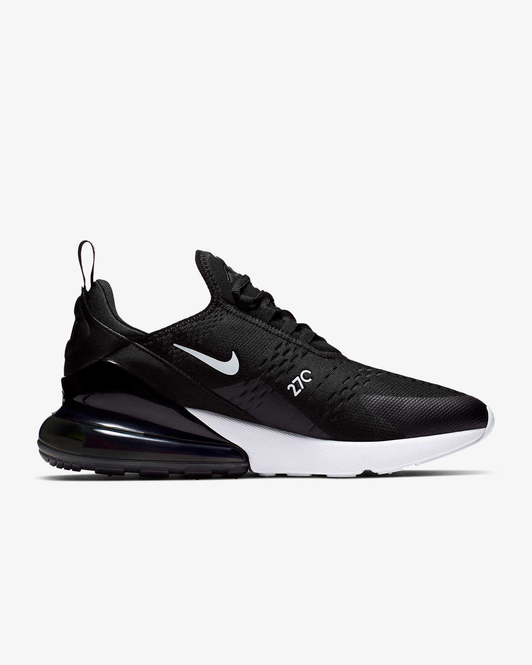 Nike Men s Air Max 270 Shoes Black White Solar Red Anthracite Sportive