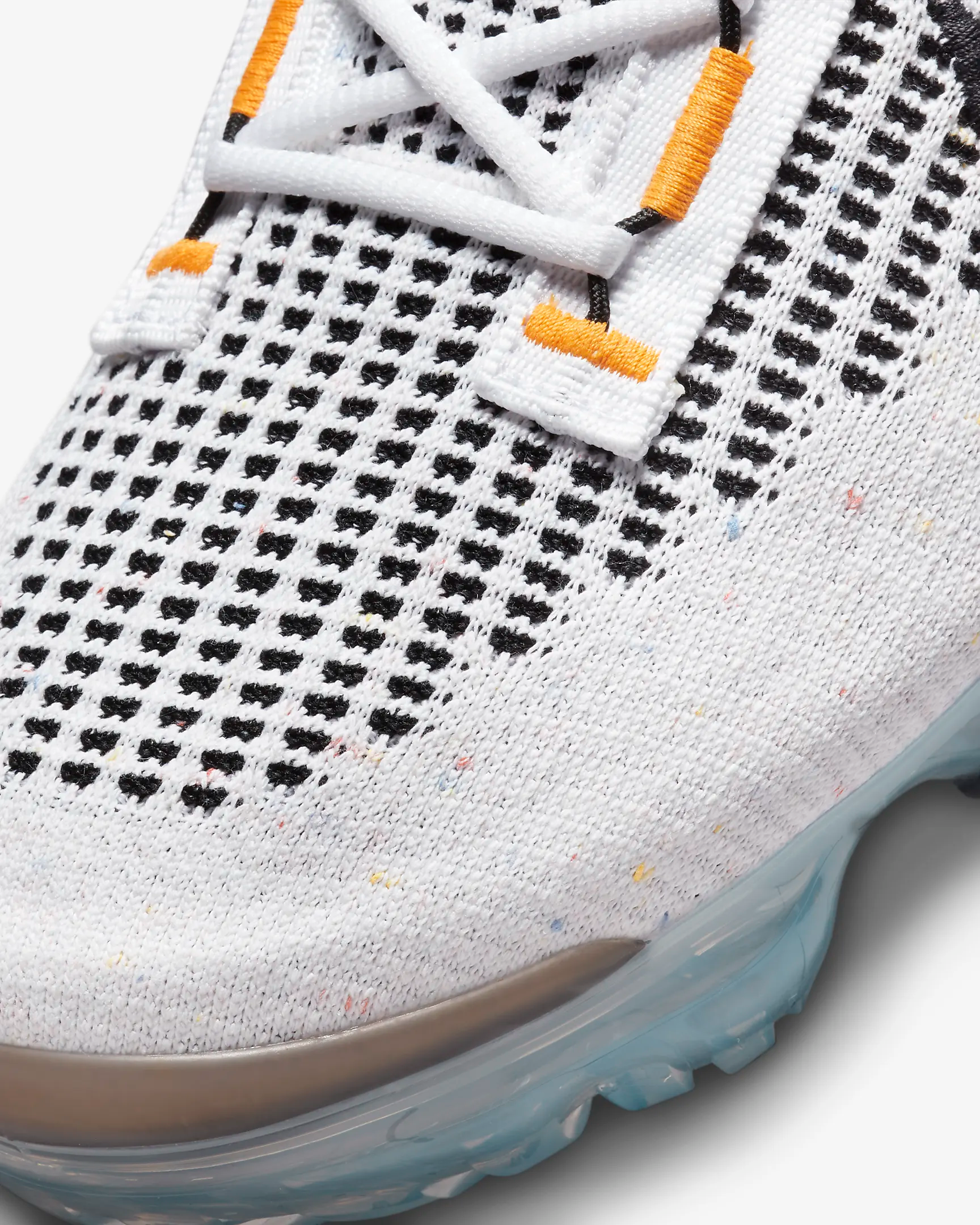 Nike Men's Air VaporMax 2021 Flyknit Shoes - White / Black / Anthracite / Kumquat Sportive