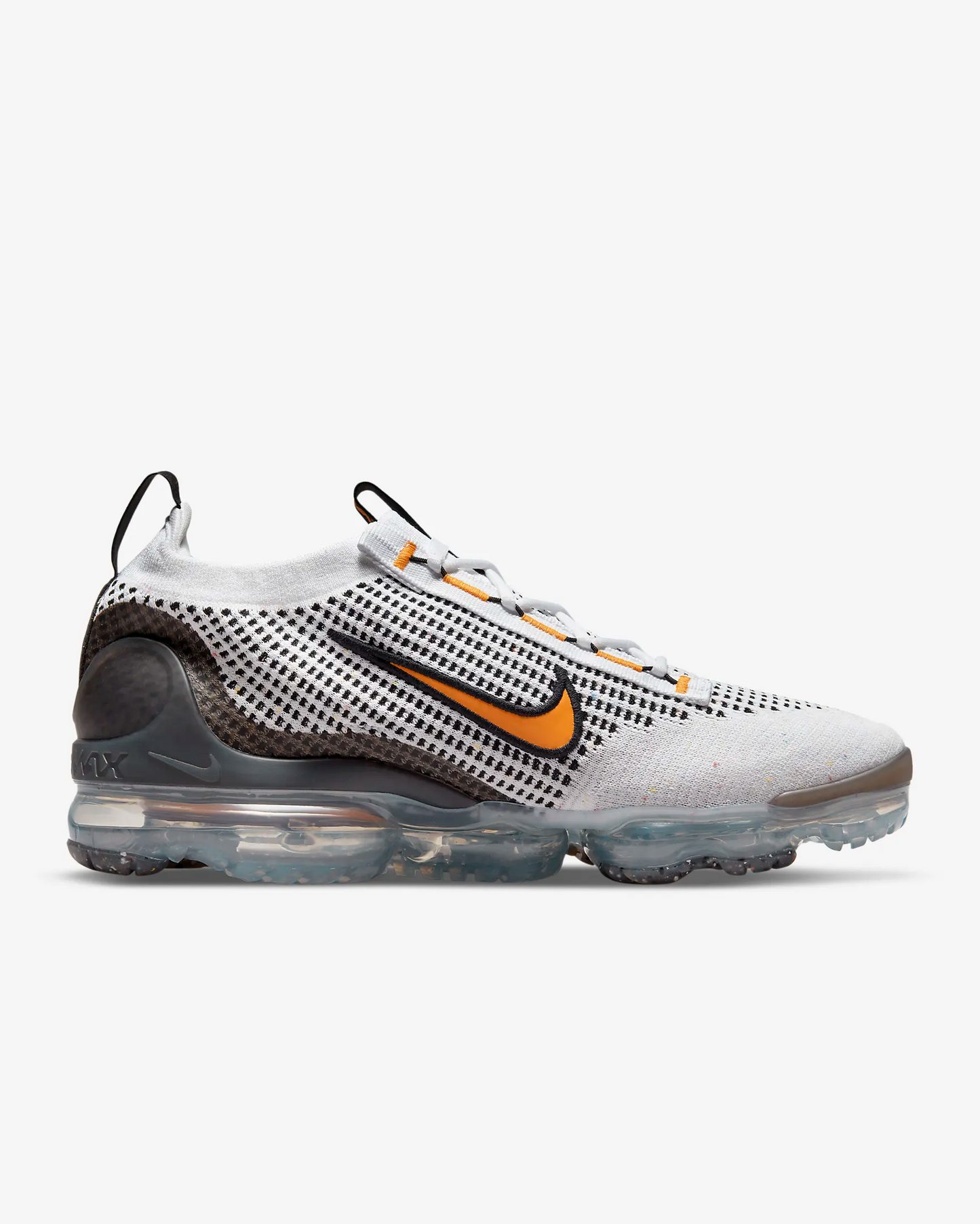 Nike Men's Air VaporMax 2021 Flyknit Shoes - White / Black / Anthracite / Kumquat Sportive