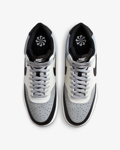 Nike Men's Court Vision Mid Next Nature Shoes - Light Smoke Grey / Sail / Black - Shopsportive