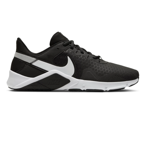 Nike Men's Legend Essential 2 Shoes - Black / Metallic Silver / White Sportive