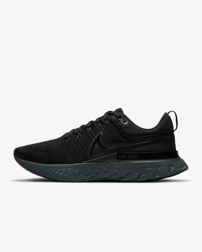 Nike Men's React Infinity Run Flyknit 2 Shoes - Black / Iron Grey - Shopsportive
