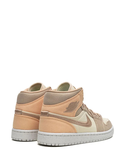 Nike Women's Air Jordan 1 Mid SE Shoes - Brown / Sail / Desert - Shopsportive