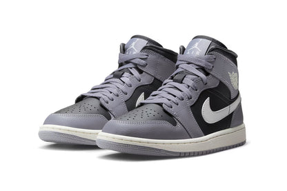 Nike Women's Jordan 1 Mid Shoes - Cement Grey / Sail - Shopsportive