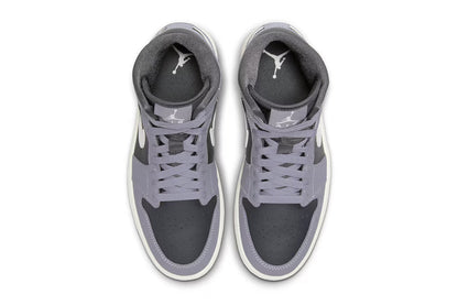 Nike Women's Jordan 1 Mid Shoes - Cement Grey / Sail - Shopsportive