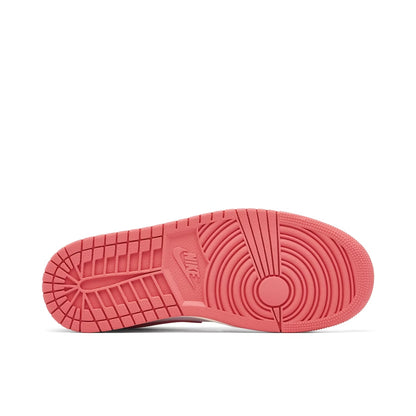 Nike Women's Jordan 1 Mid Shoes - White / Sea Coral / Sail - Shopsportive
