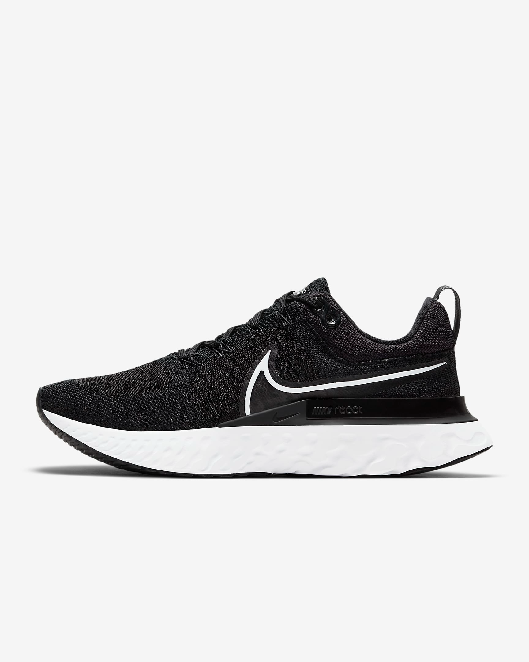 Nike Women s React Infinity Run Flyknit 2 Shoes Black Iron Grey Sportive