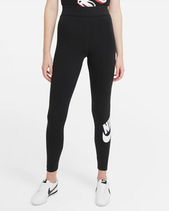 Nike Women's Sportswear Essential High Waisted Leggings - Black / White Sportive