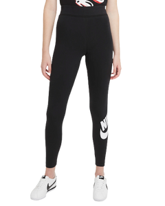Nike Women's Sportswear Essential High Waisted Leggings - Black / White Sportive