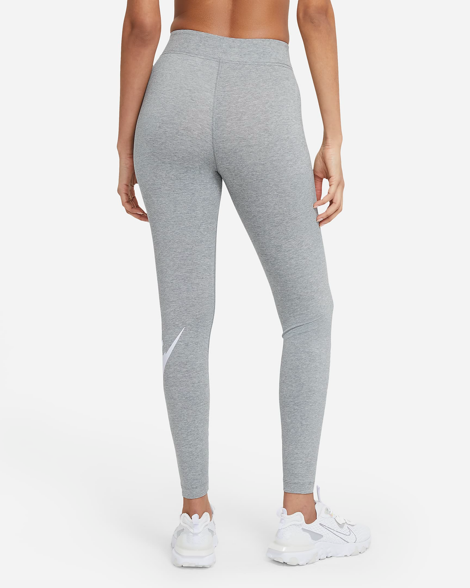Nike Women's Sportswear Essential High Waisted Leggings - Dark Grey He –  Sportive