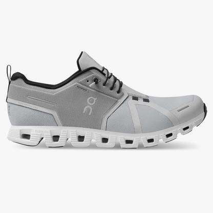 On Running Men's Cloud 5 Waterproof Shoes - Glacier / White - Shopsportive