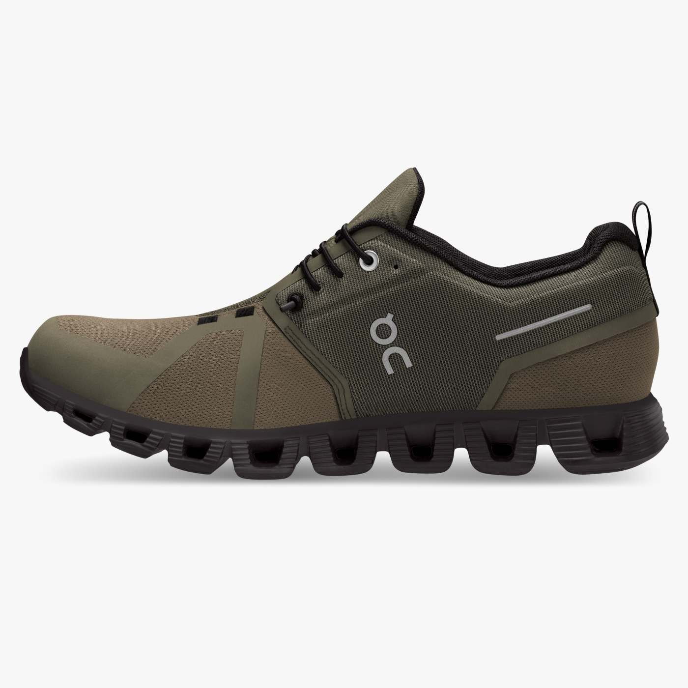 On Running Men's Cloud 5 Waterproof Shoes - Olive / Black Sportive