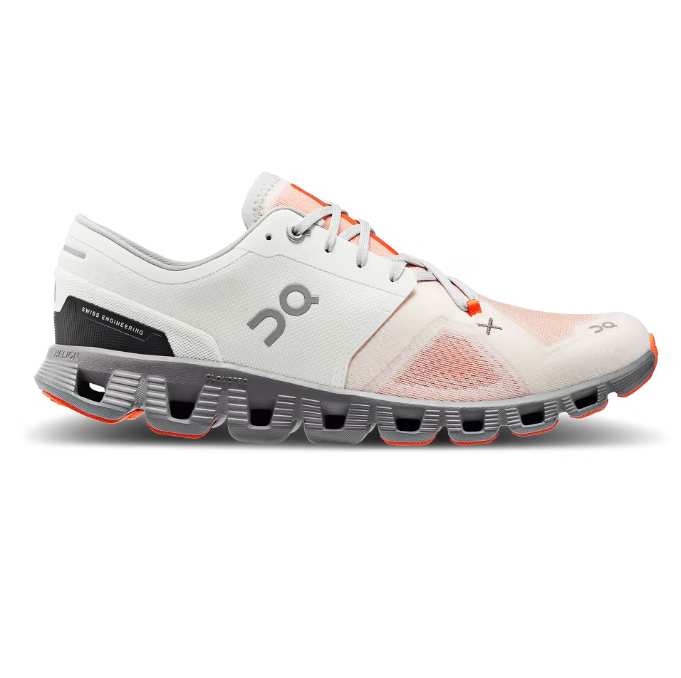 On Running Men's Cloud X 3 Shoes - Ivory / Alloy Sportive