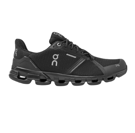 On Running Men's Cloudflyer Waterproof Shoes - Black / Lunar Sportive