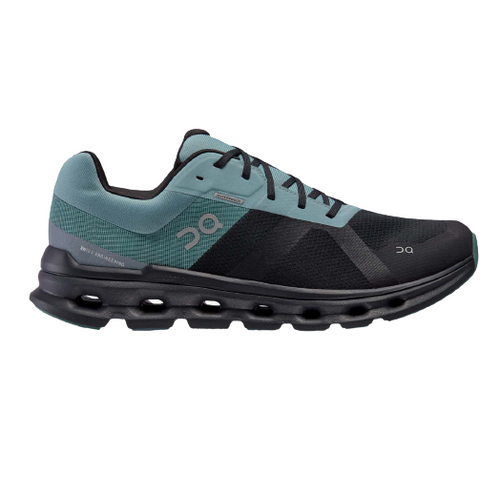 On Running Men's Cloudrunner Waterproof Shoes - Black / Tide Sportive