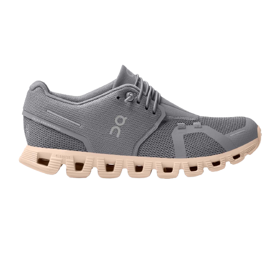 On Running Women's Cloud 5 Shoes - Zinc / Shell Sportive