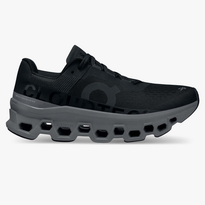 On Running Women's Cloudmonster Shoes - Black / Magnet - Shopsportive