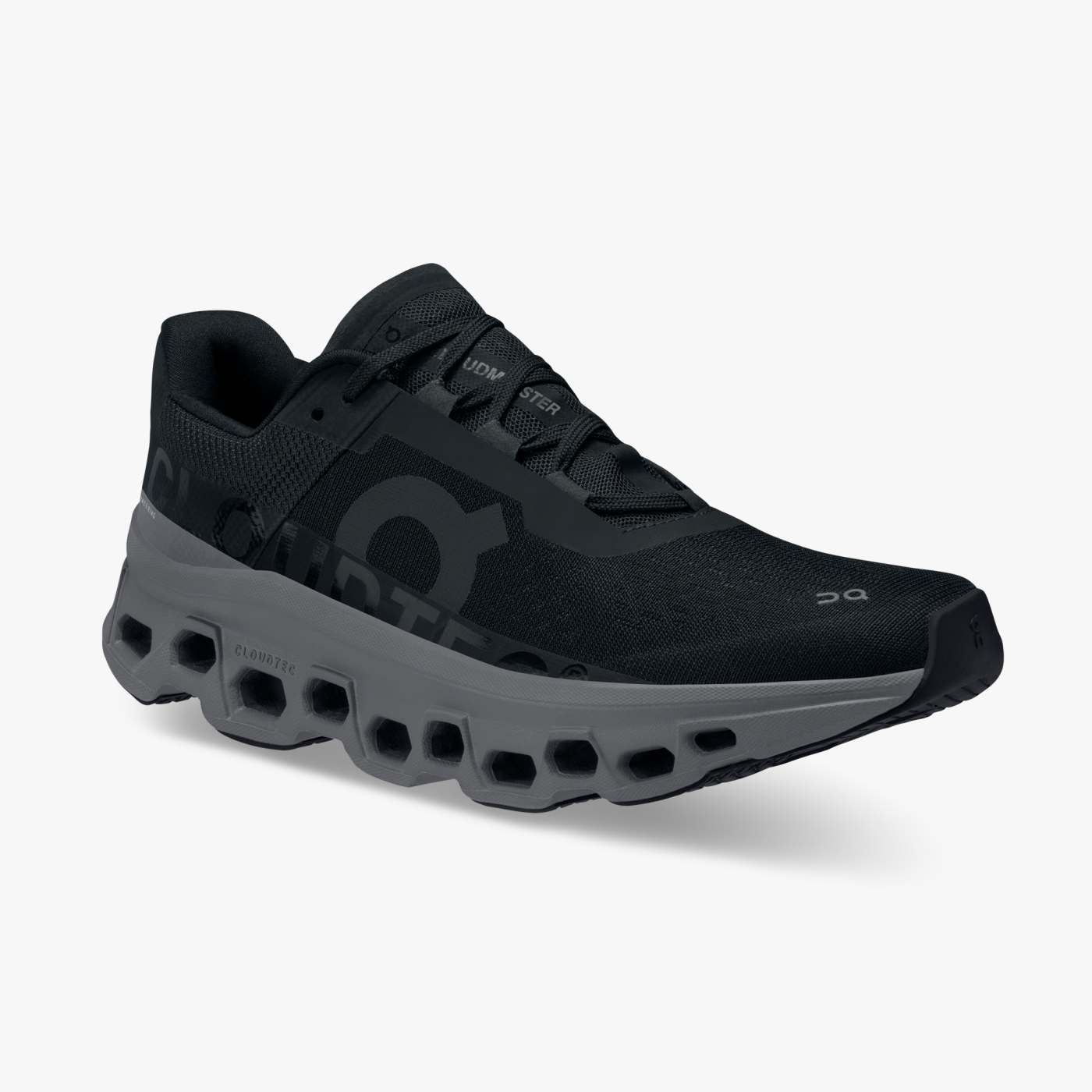 On Running Women's Cloudmonster Shoes - Black / Magnet Sportive