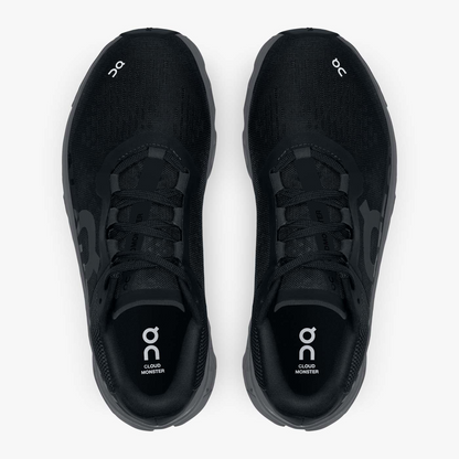 On Running Women's Cloudmonster Shoes - Black / Magnet - Shopsportive