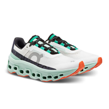 Load image into Gallery viewer, On Running Women&#39;s Cloudmonster Shoes - Undyed White / Creek Sportive
