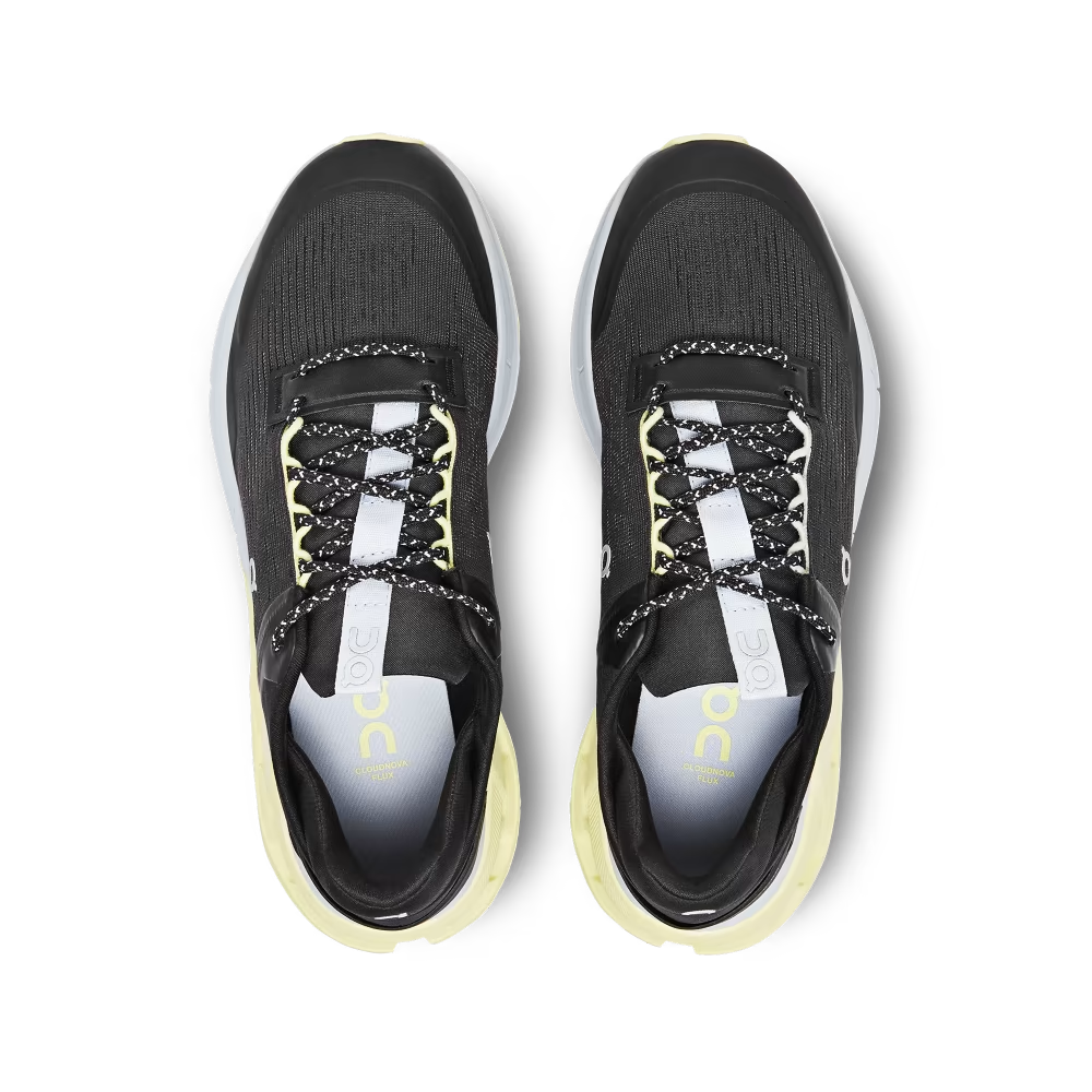 On Running Women's Cloudnova Flux Shoes - Black / Hay Sportive