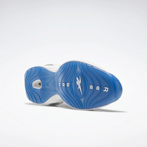Reebok Men's Question Low Basketball Shoes - White / Fluid Blue / Reebok Ice-A1 Sportive